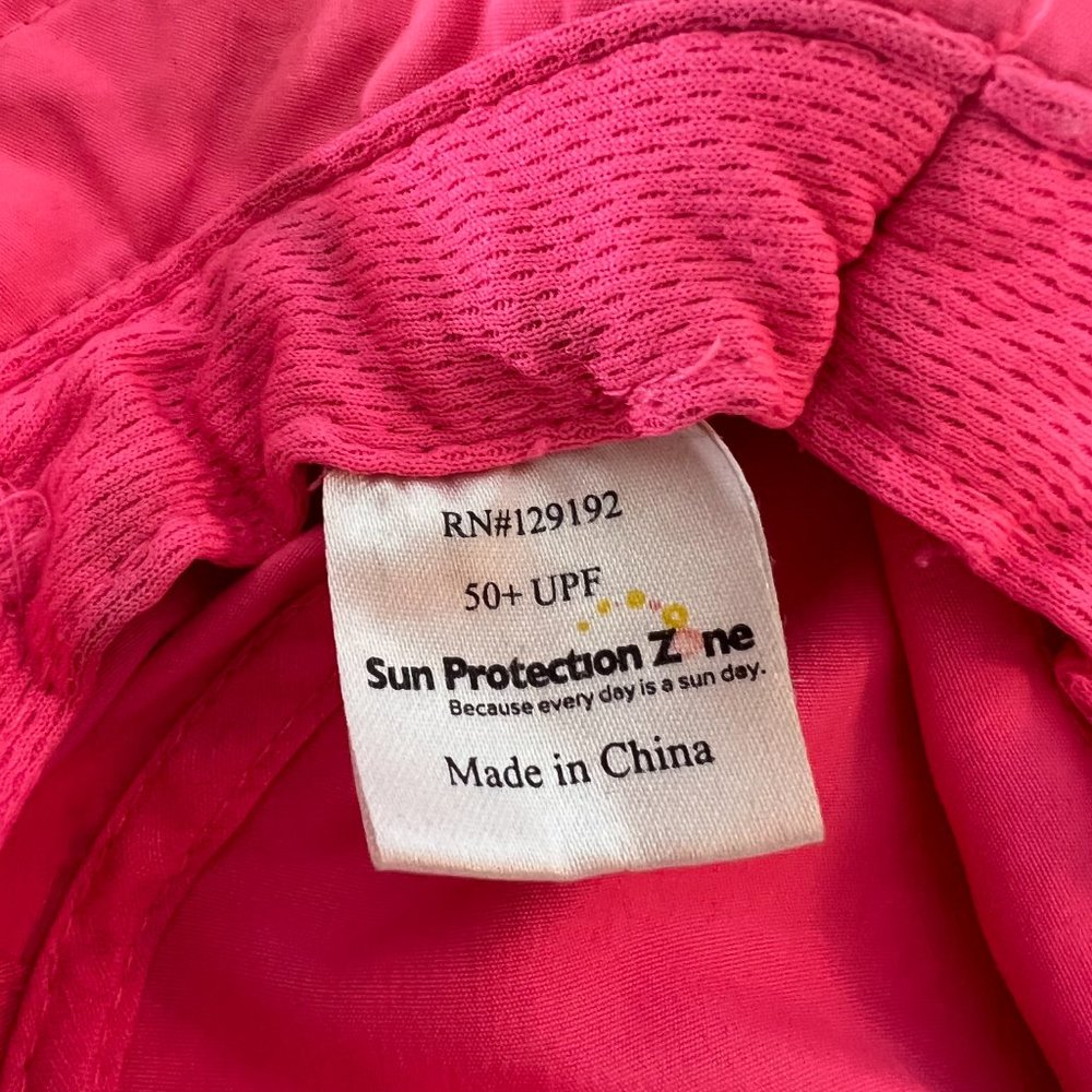 Sun Protection Zone Bucket Sun Hat with Chin Strap Vents and Adjustable Sizing - Picture 4 of 5